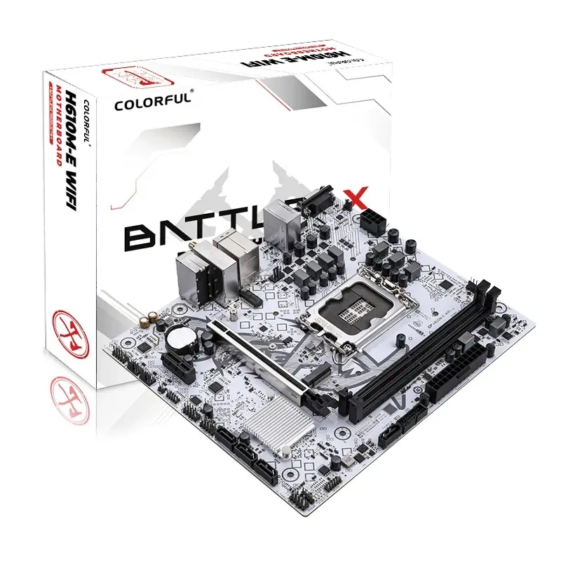 CM INTEL COLORFUL BATTLE-AX H610M-E WIFI V20 WHITE DDR4